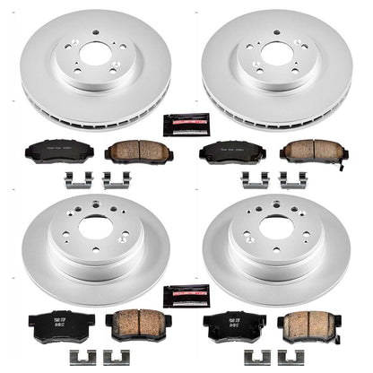 PowerStop Power Stop 99-03 Acura TL Front & Rear Z17 Evolution Geomet Coated Brake Kit CRK2295