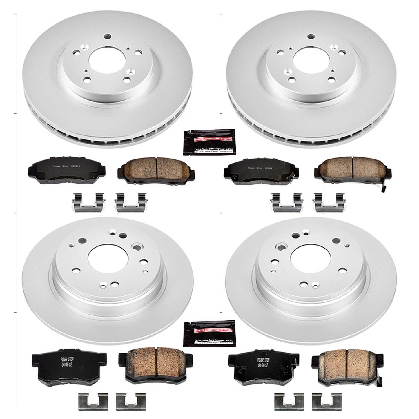 PowerStop Power Stop 04-08 Acura TL Front & Rear Z17 Evolution Geomet Coated Brake Kit CRK2298
