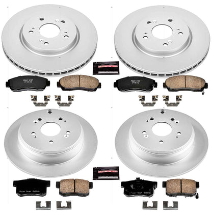 PowerStop Power Stop 10-12 Acura RDX Front & Rear Z17 Evolution Geomet Coated Brake Kit CRK229