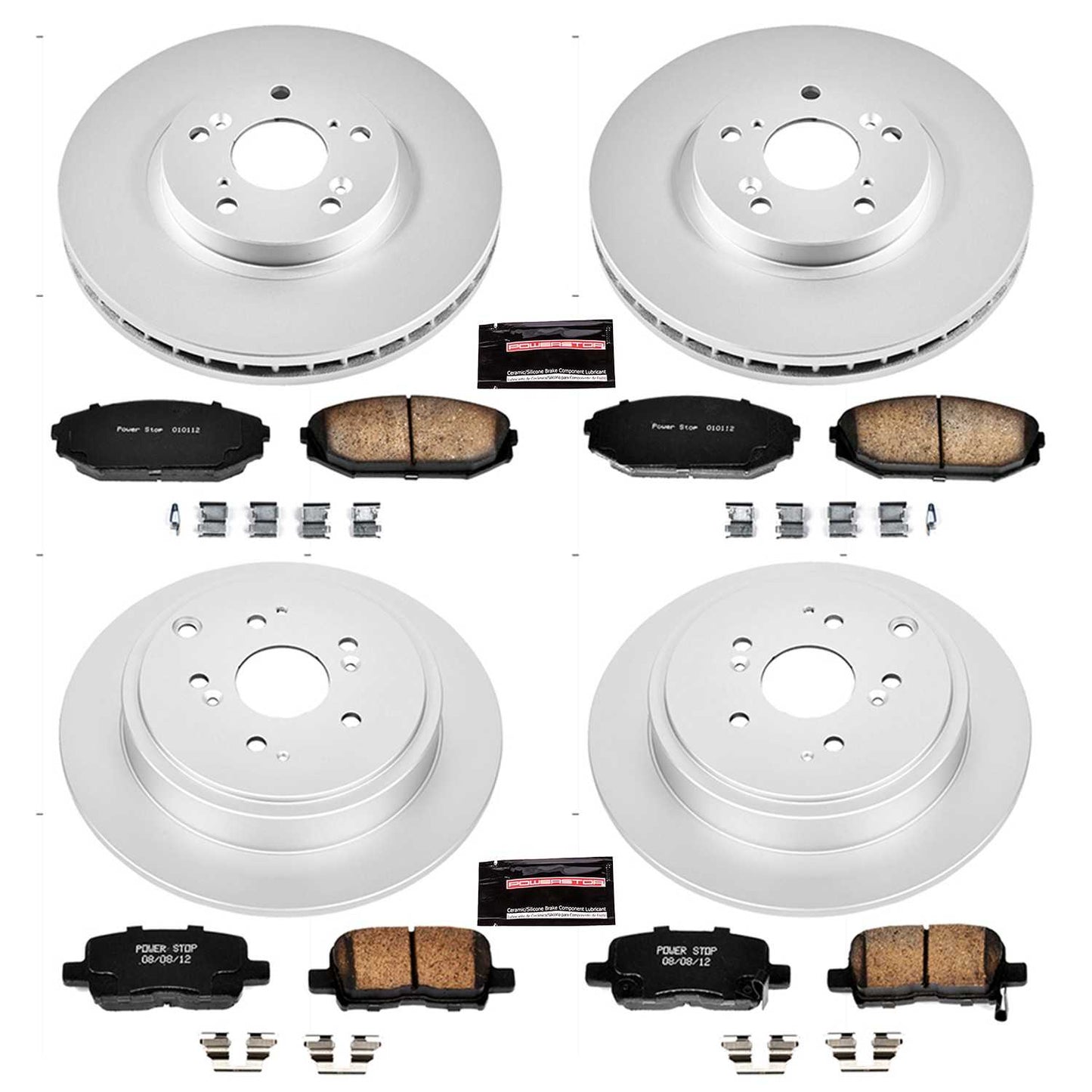 PowerStop Power Stop 01-02 Acura MDX Front & Rear Z17 Evolution Geomet Coated Brake Kit CRK2300