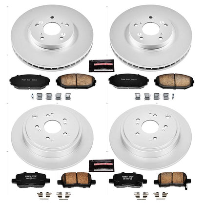 PowerStop Power Stop 01-02 Acura MDX Front & Rear Z17 Evolution Geomet Coated Brake Kit CRK2300