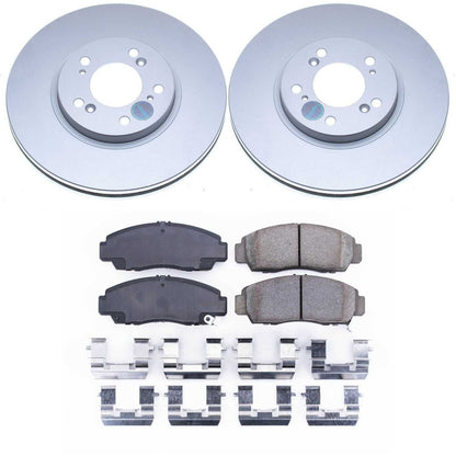 PowerStop Power Stop 99-04 Acura RL Front Z17 Evolution Geomet Coated Brake Kit CRK2309