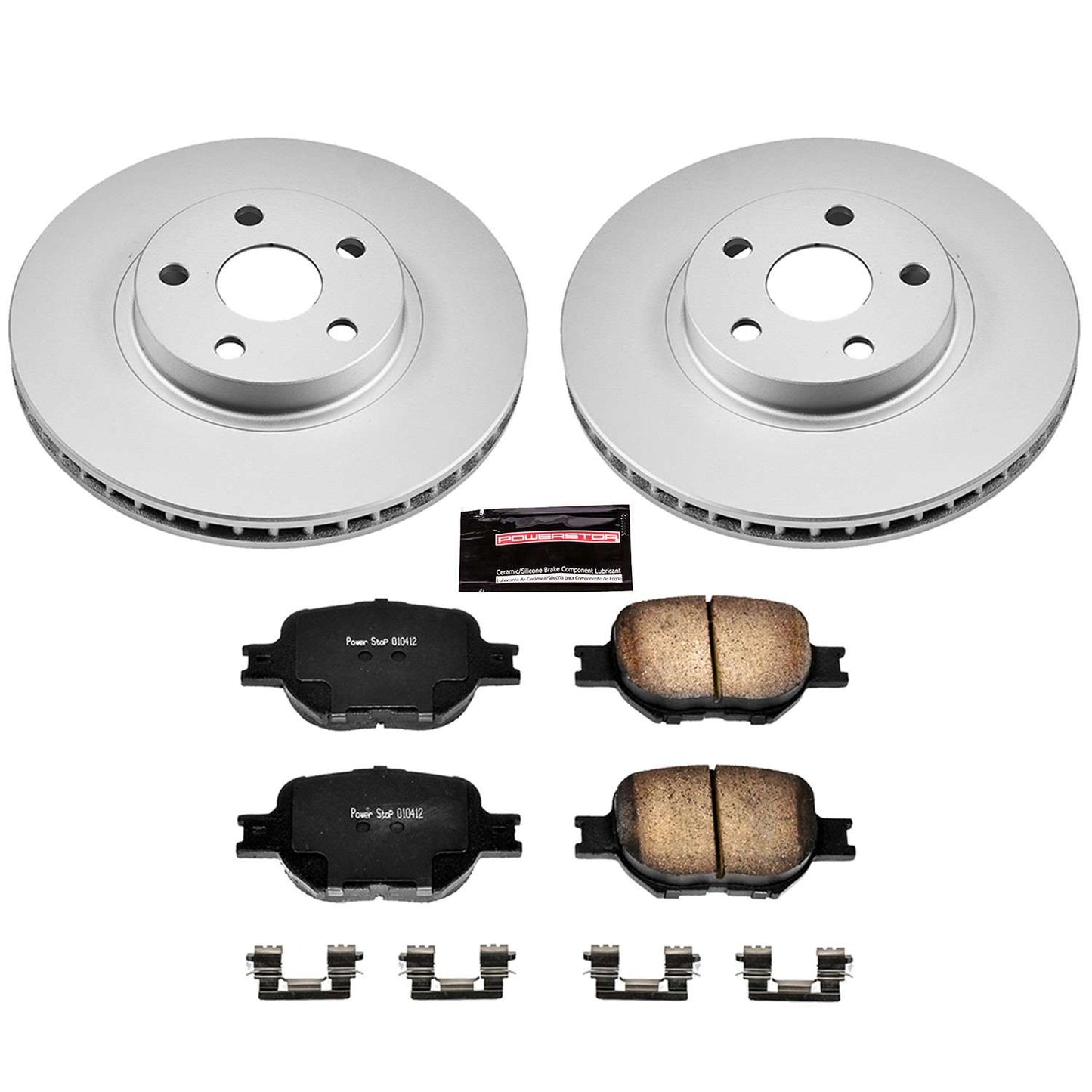 PowerStop Power Stop 05-10 Scion tC Front Z17 Evolution Geomet Coated Brake Kit CRK2313