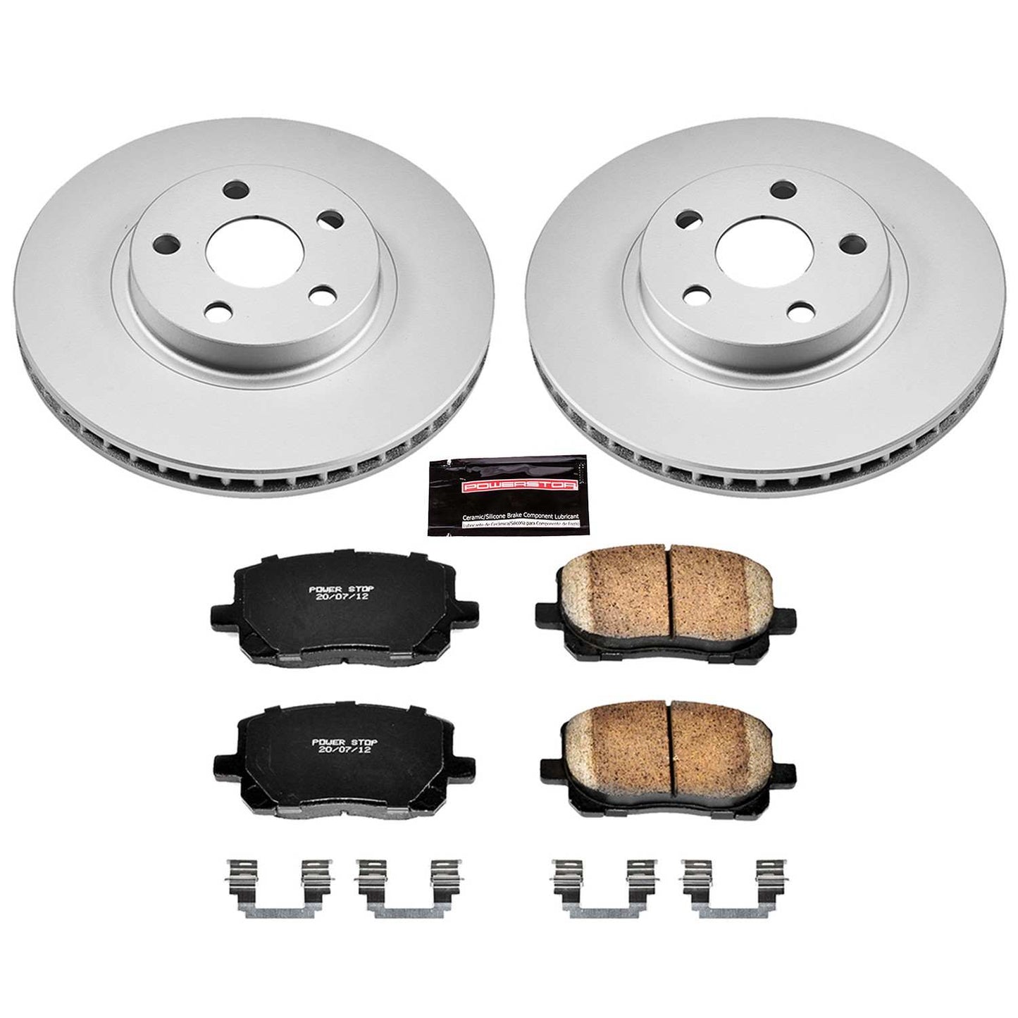 PowerStop Power Stop 03-08 Pontiac Vibe Front Z17 Evolution Geomet Coated Brake Kit CRK2316