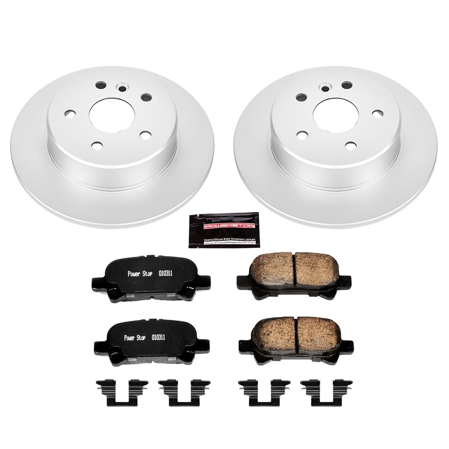 PowerStop Power Stop 00-04 Toyota Avalon Rear Z17 Evolution Geomet Coated Brake Kit CRK2322
