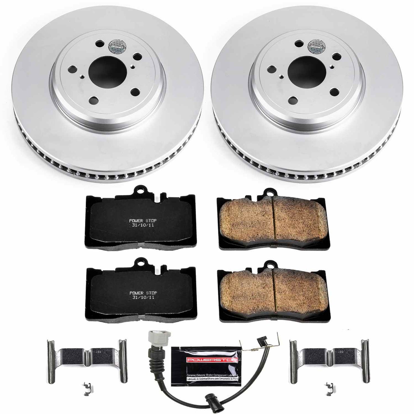 PowerStop Power Stop 01-06 Lexus LS430 Front Z17 Evolution Geomet Coated Brake Kit CRK2327