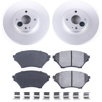 PowerStop Power Stop 01-05 Mazda Miata Front Z17 Evolution Geomet Coated Brake Kit CRK2353