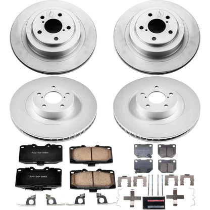 PowerStop Power Stop 06-07 Subaru Impreza Front & Rear Z17 Evolution Geomet Coated Brake Kit CRK2368