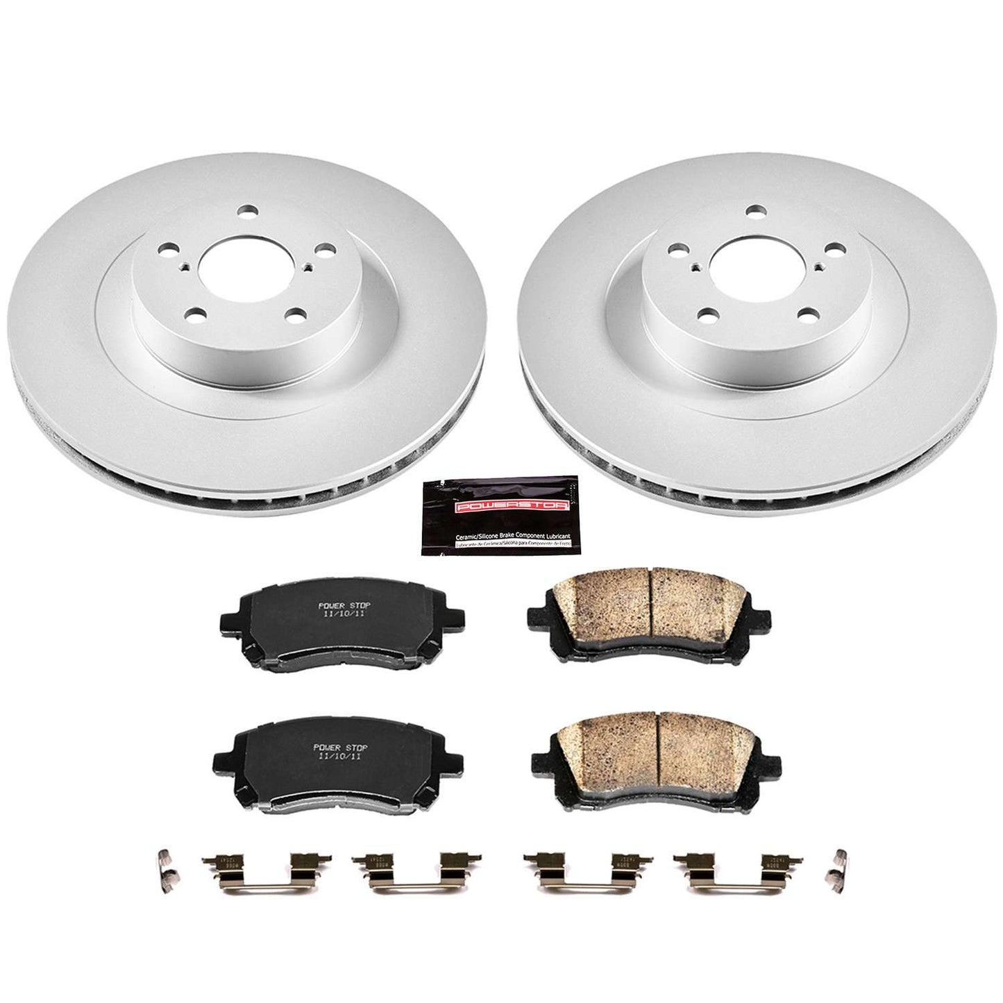 PowerStop Power Stop 02-03 Subaru Impreza Front Z17 Evolution Geomet Coated Brake Kit CRK2369