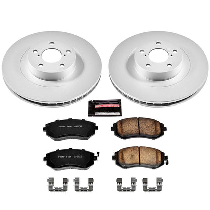 PowerStop Power Stop 05-06 Saab 9-2X Front Z17 Evolution Geomet Coated Brake Kit CRK2373