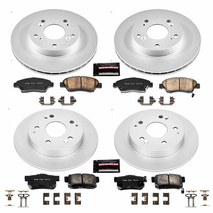 PowerStop Power Stop 02-06 Acura RSX Front & Rear Z17 Evolution Geomet Coated Brake Kit CRK2387