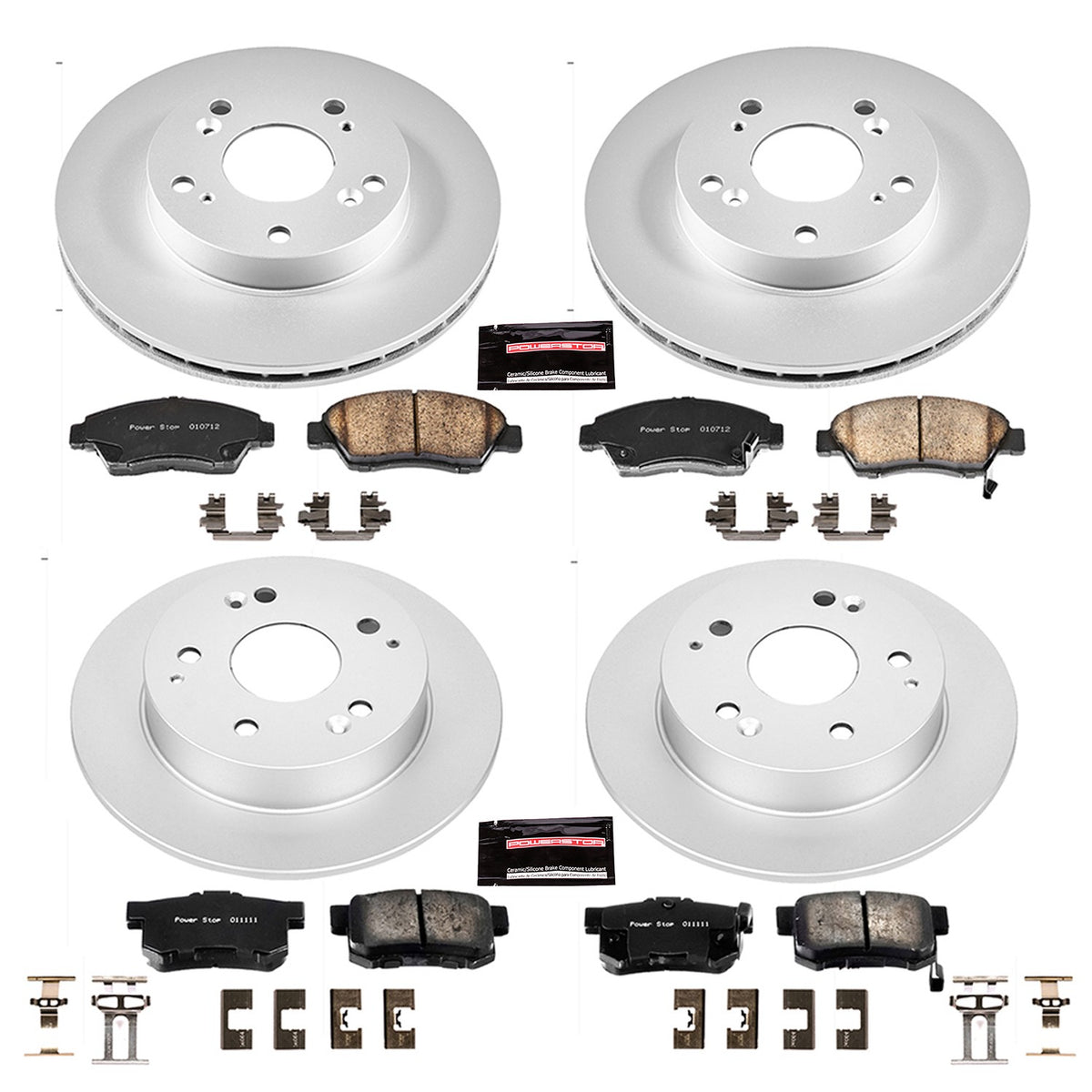 PowerStop Power Stop 02-06 Acura RSX Front & Rear Z17 Evolution Geomet Coated Brake Kit CRK2387