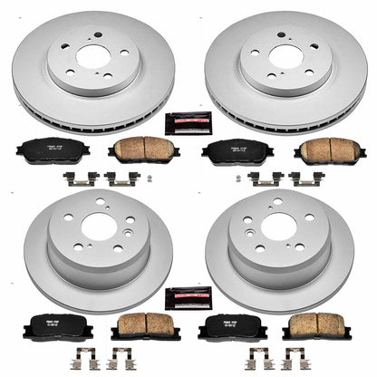 PowerStop Power Stop 02-03 Lexus ES300 Front & Rear Z17 Evolution Geomet Coated Brake Kit CRK2413