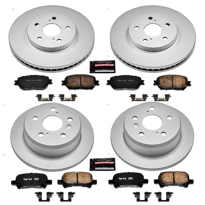 PowerStop Power Stop 2002 Toyota Camry Front & Rear Z17 Evolution Geomet Coated Brake Kit CRK2415