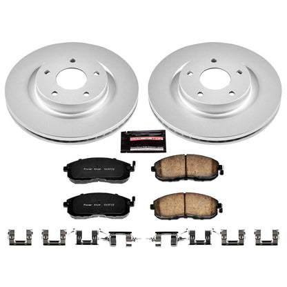 PowerStop Power Stop 07-13 Nissan Altima Front Z17 Evolution Geomet Coated Brake Kit CRK241