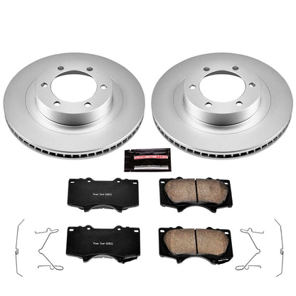 PowerStop Power Stop 03-09 Lexus GX470 Front Z17 Evolution Geomet Coated Brake Kit CRK2421