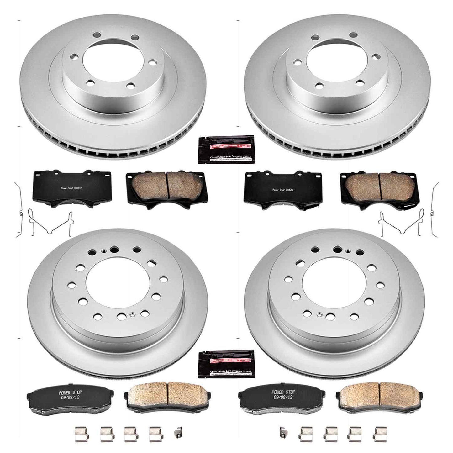 PowerStop Power Stop 03-09 Lexus GX470 Front & Rear Z17 Evolution Geomet Coated Brake Kit CRK2422