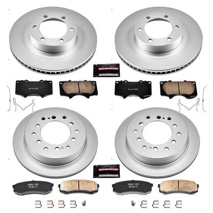 PowerStop Power Stop 03-09 Lexus GX470 Front & Rear Z17 Evolution Geomet Coated Brake Kit CRK2422