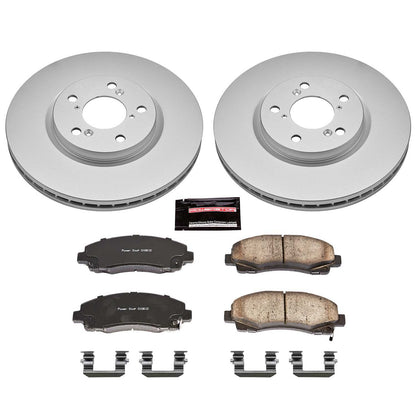 PowerStop Power Stop 06-11 Honda Ridgeline Front Z17 Evolution Geomet Coated Brake Kit CRK2429