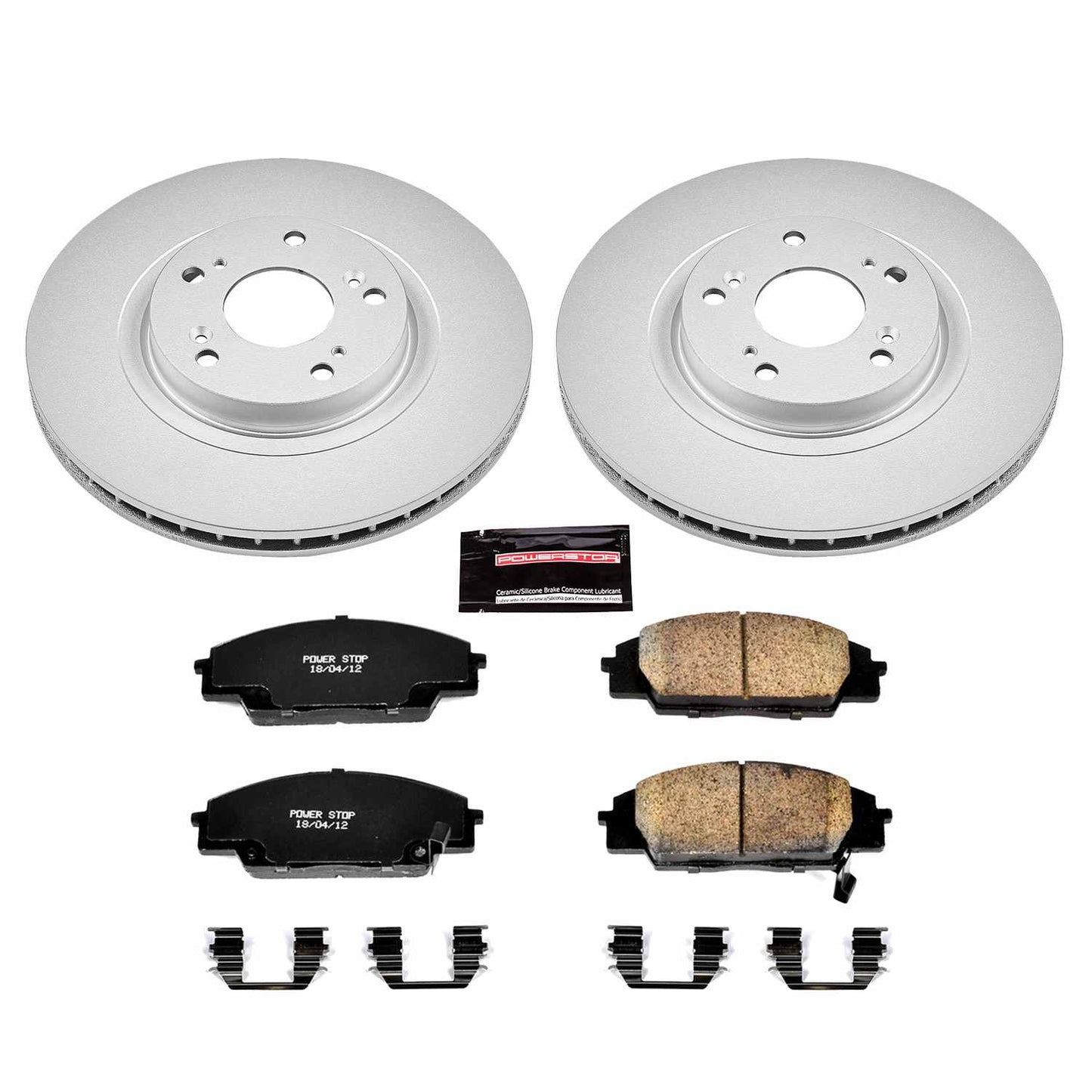 PowerStop Power Stop 02-06 Acura RSX Front Z17 Evolution Geomet Coated Brake Kit CRK2439