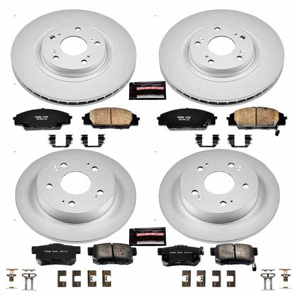 PowerStop Power Stop 06-11 Honda Civic Front & Rear Z17 Evolution Geomet Coated Brake Kit CRK2440