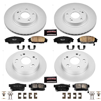 PowerStop Power Stop 02-06 Acura RSX Front & Rear Z17 Evolution Geomet Coated Brake Kit CRK2441