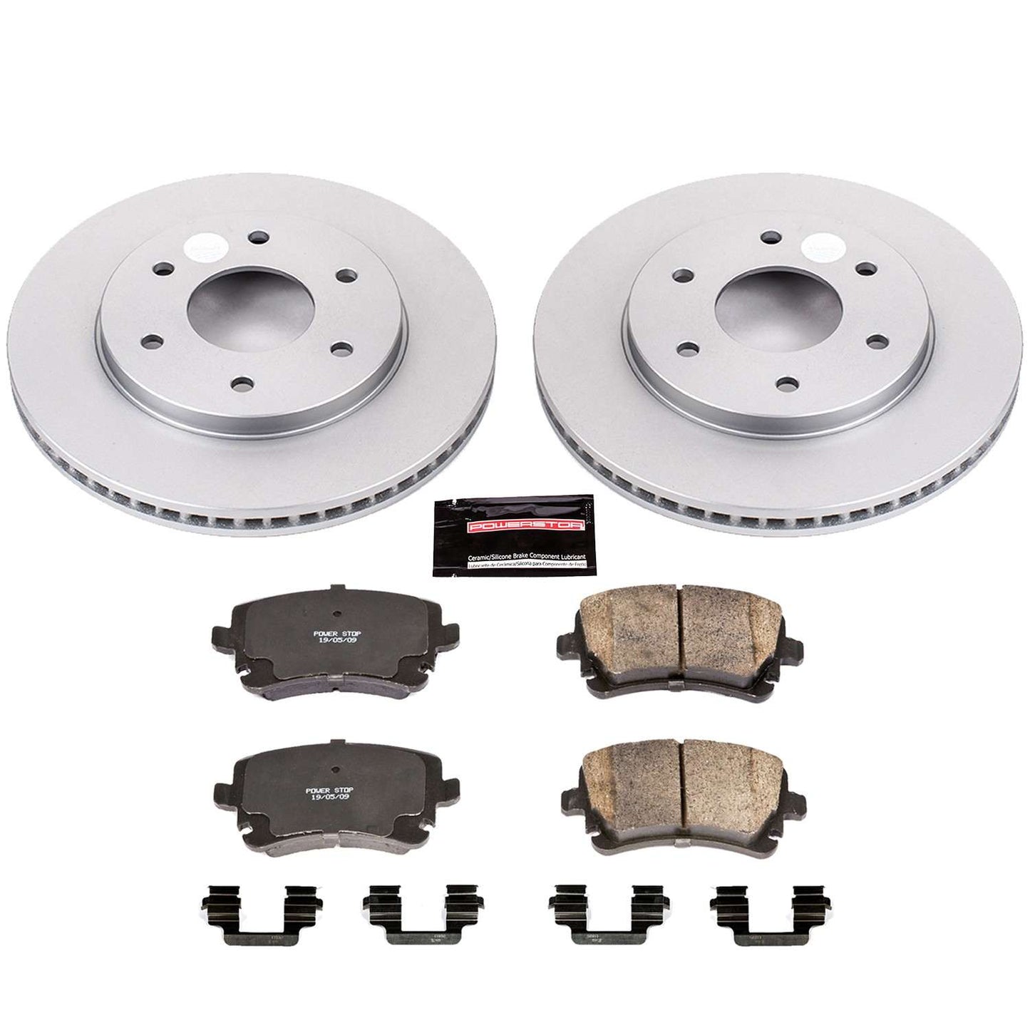 PowerStop Power Stop 04-05 Infiniti QX56 Front Z17 Evolution Geomet Coated Brake Kit CRK2442