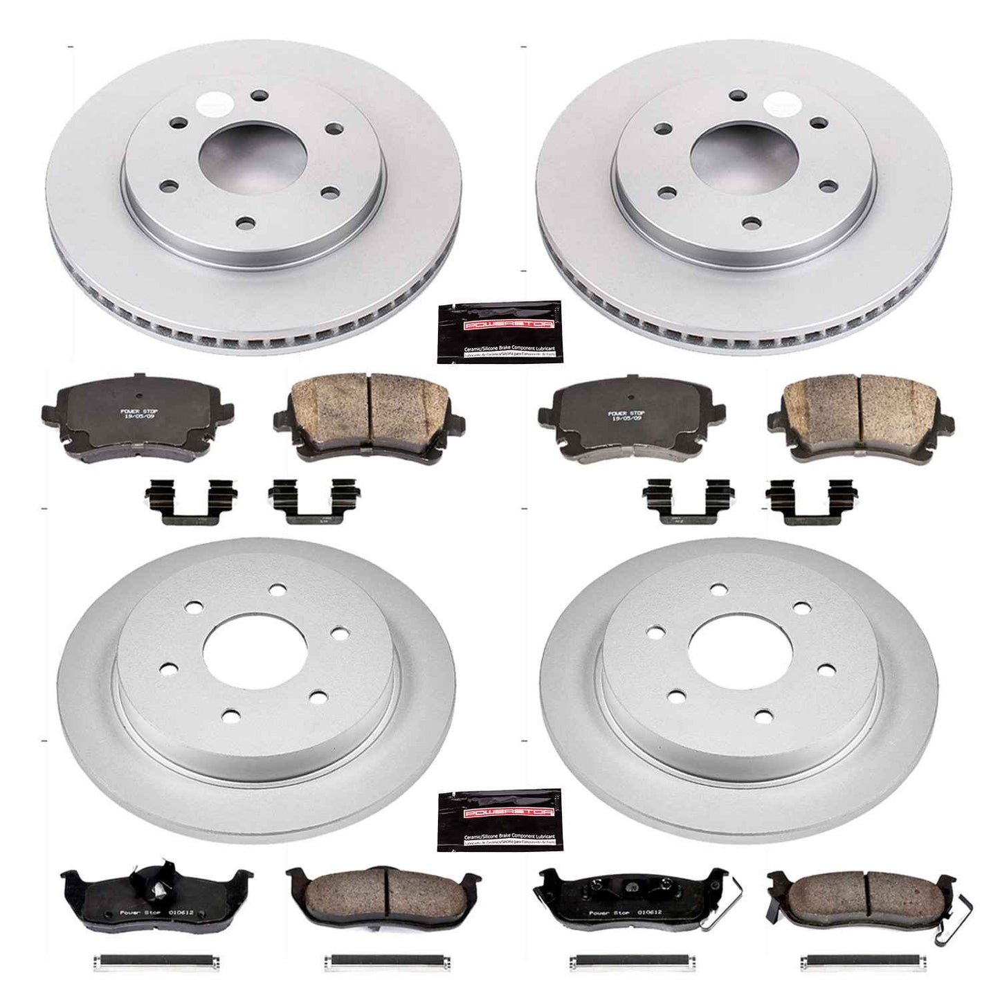 PowerStop Power Stop 04-05 Infiniti QX56 Front & Rear Z17 Evolution Geomet Coated Brake Kit CRK2443