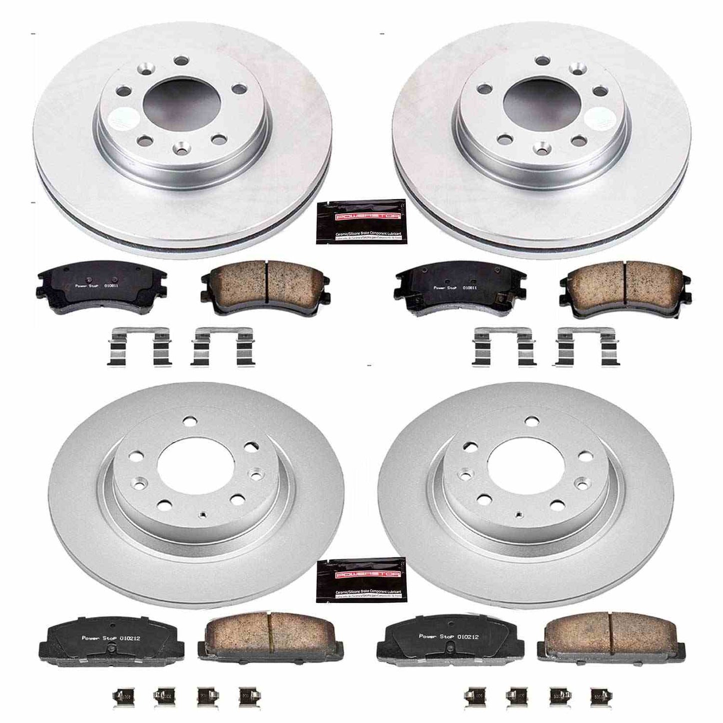 PowerStop Power Stop 03-05 Mazda 6 Front & Rear Z17 Evolution Geomet Coated Brake Kit CRK2449