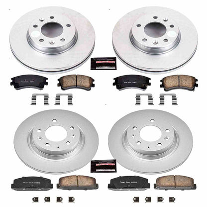 PowerStop Power Stop 03-05 Mazda 6 Front & Rear Z17 Evolution Geomet Coated Brake Kit CRK2449