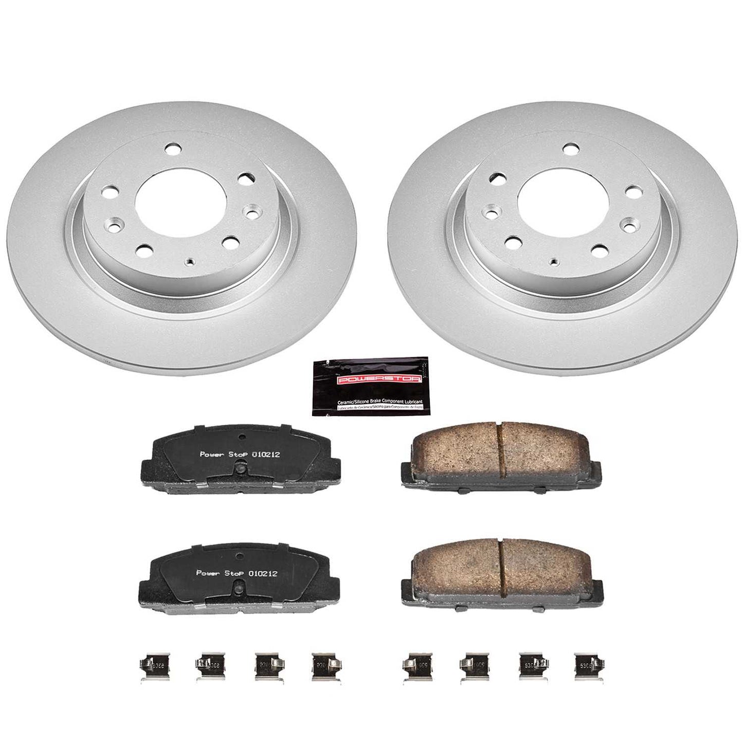 PowerStop Power Stop 03-05 Mazda 6 Rear Z17 Evolution Geomet Coated Brake Kit CRK2452