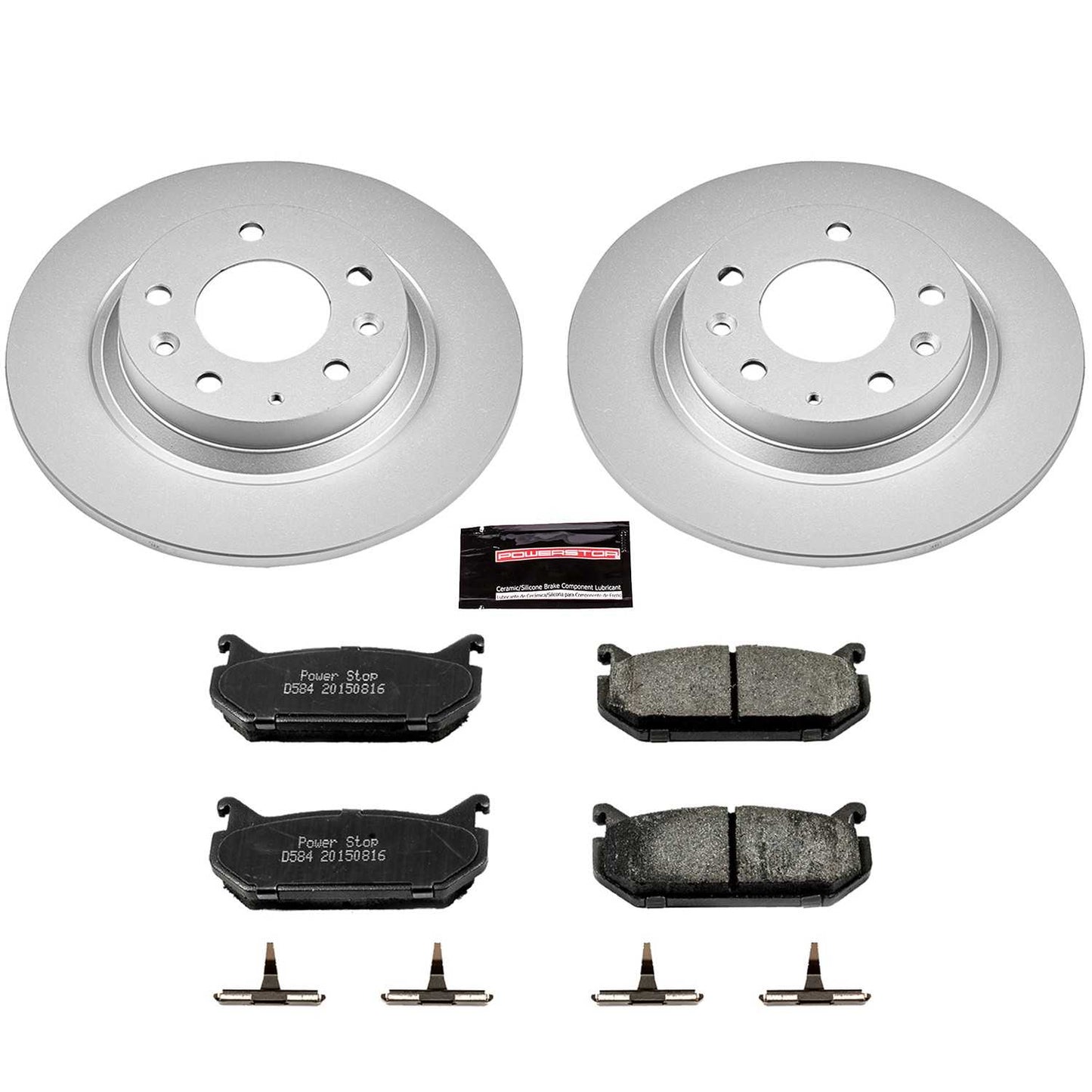 PowerStop Power Stop 98-02 Mazda 626 Rear Z17 Evolution Geomet Coated Brake Kit CRK2453