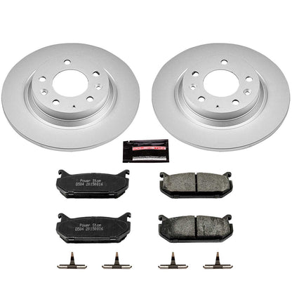 PowerStop Power Stop 98-02 Mazda 626 Rear Z17 Evolution Geomet Coated Brake Kit CRK2453