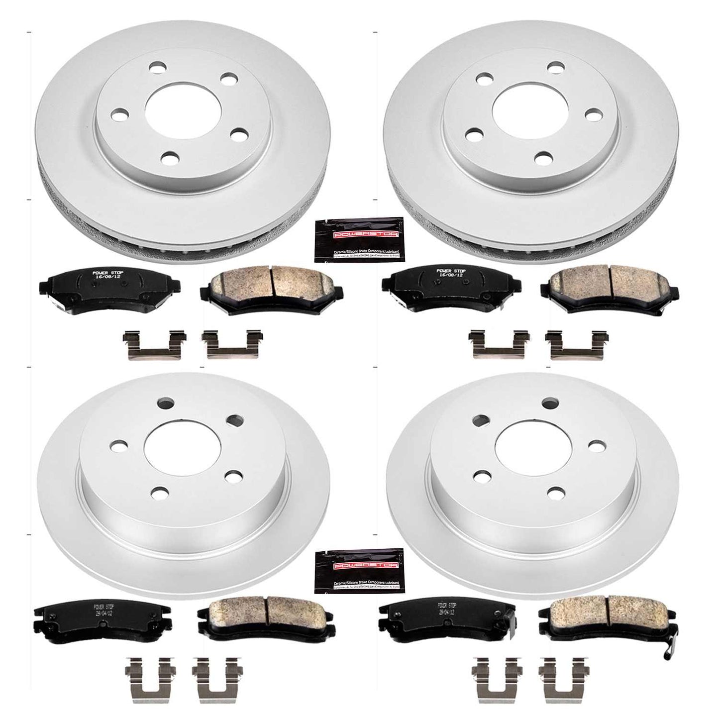 PowerStop Power Stop 04-05 Buick Century Front & Rear Z17 Evolution Geomet Coated Brake Kit CRK2554
