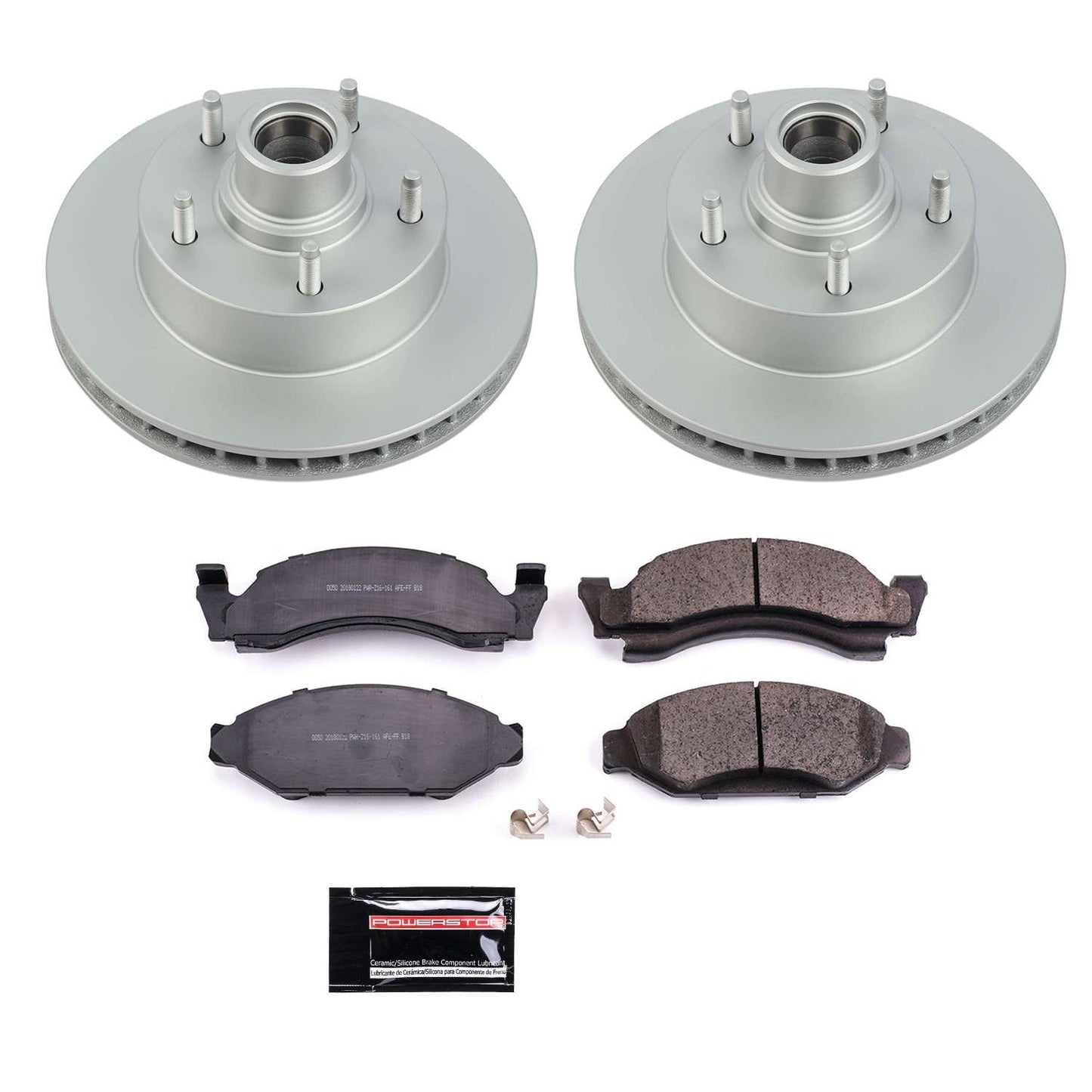 PowerStop Power Stop 1986 Ford E-150 Front Z17 Evolution Geomet Coated Brake Kit CRK2578