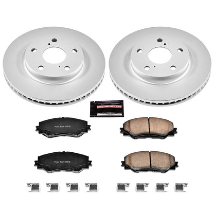 PowerStop Power Stop 10-12 Lexus HS250h Front Z17 Evolution Geomet Coated Brake Kit CRK258