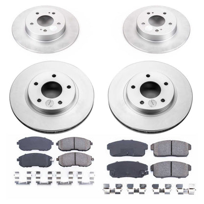 PowerStop Power Stop 2001 Infiniti I30 Front & Rear Z17 Evolution Geomet Coated Brake Kit CRK2703