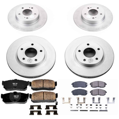 PowerStop Power Stop 99-01 Nissan Maxima Front & Rear Z17 Evolution Geomet Coated Brake Kit CRK2704
