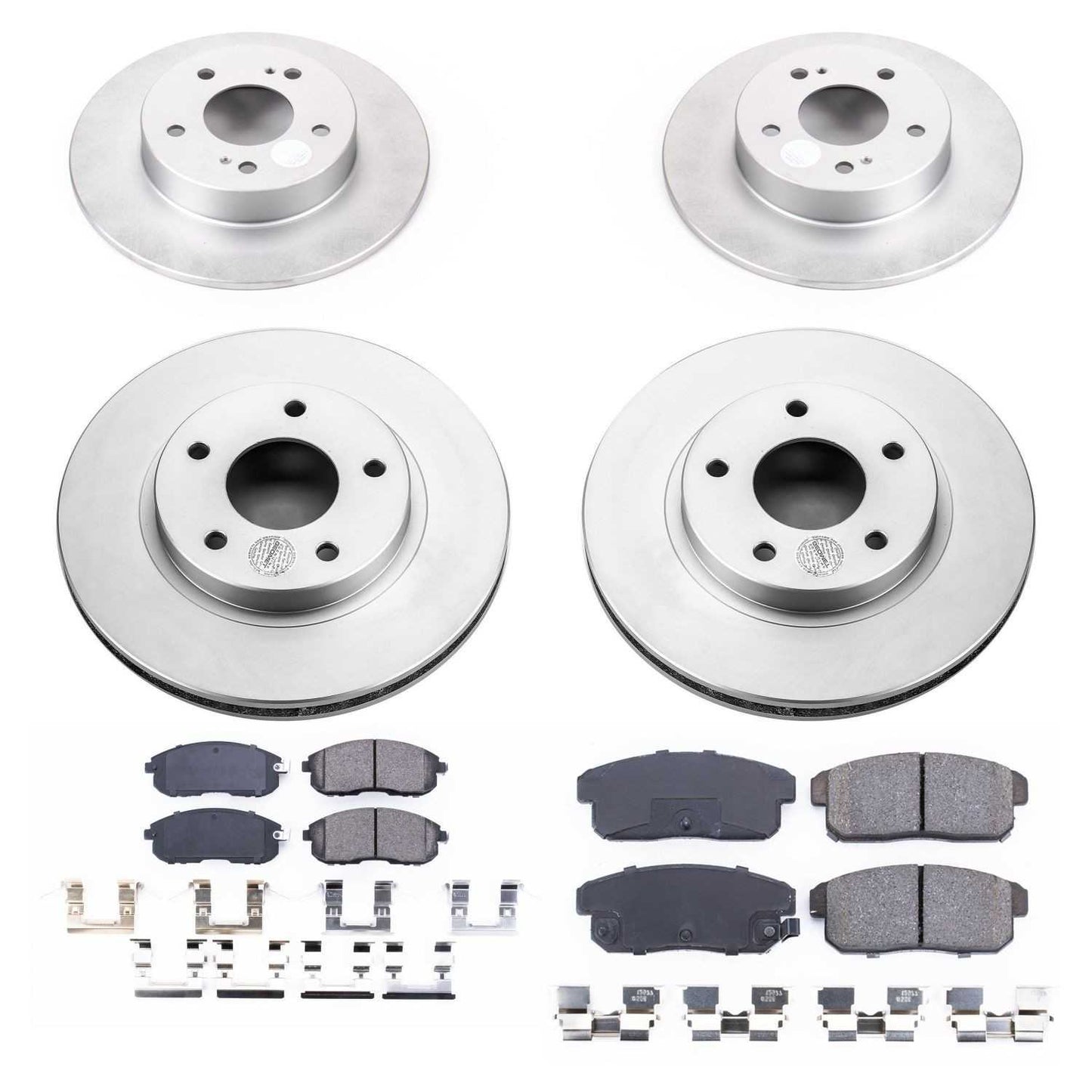 PowerStop Power Stop 2001 Nissan Maxima Front & Rear Z17 Evolution Geomet Coated Brake Kit CRK2705
