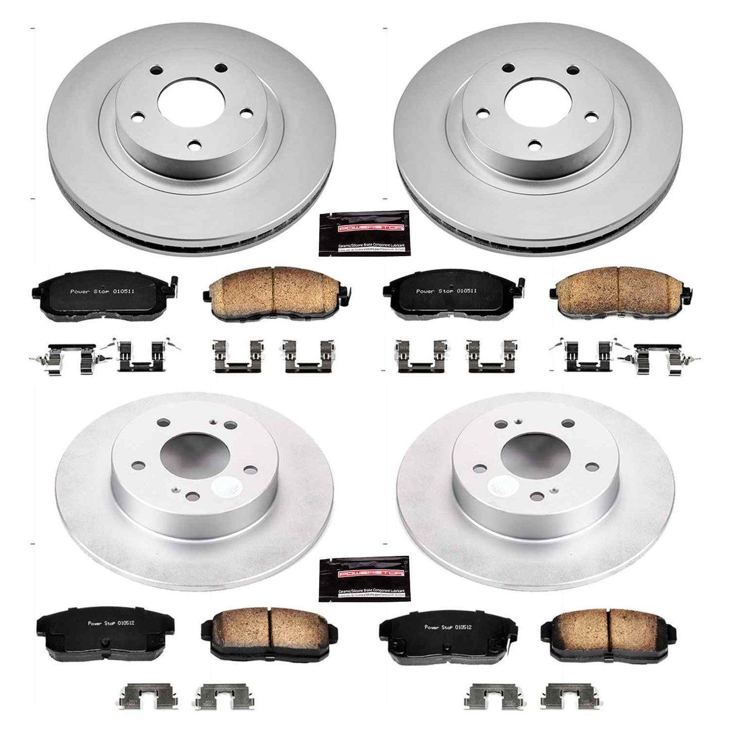 PowerStop Power Stop 02-04 Infiniti I35 Front & Rear Z17 Evolution Geomet Coated Brake Kit CRK2706
