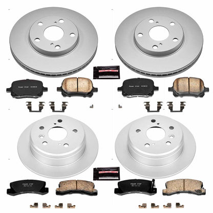 PowerStop Power Stop 97-99 Lexus ES300 Front & Rear Z17 Evolution Geomet Coated Brake Kit CRK2713