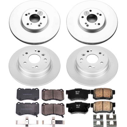 PowerStop Power Stop 04-08 Acura TL Front & Rear Z17 Evolution Geomet Coated Brake Kit CRK2718