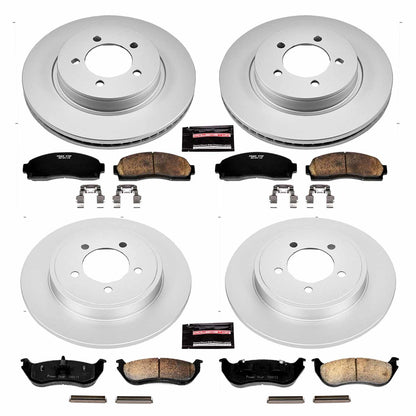 PowerStop Power Stop 02-05 Ford Explorer Front & Rear Z17 Evolution Geomet Coated Brake Kit CRK2722