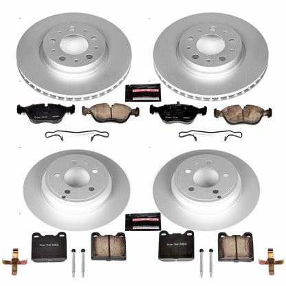 PowerStop Power Stop 94-97 Volvo 850 Front & Rear Z23 Evolution Sport Coated Brake Kit CRK2728