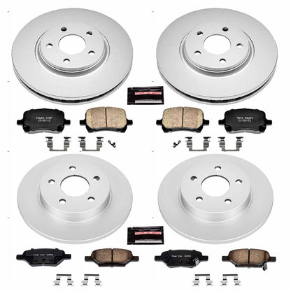 PowerStop Power Stop 2007 Chevrolet Cobalt Front & Rear Z17 Evolution Geomet Coated Brake Kit CRK2731