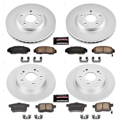 PowerStop Power Stop 09-10 Acura TSX Front & Rear Z17 Evolution Geomet Coated Brake Kit CRK2742