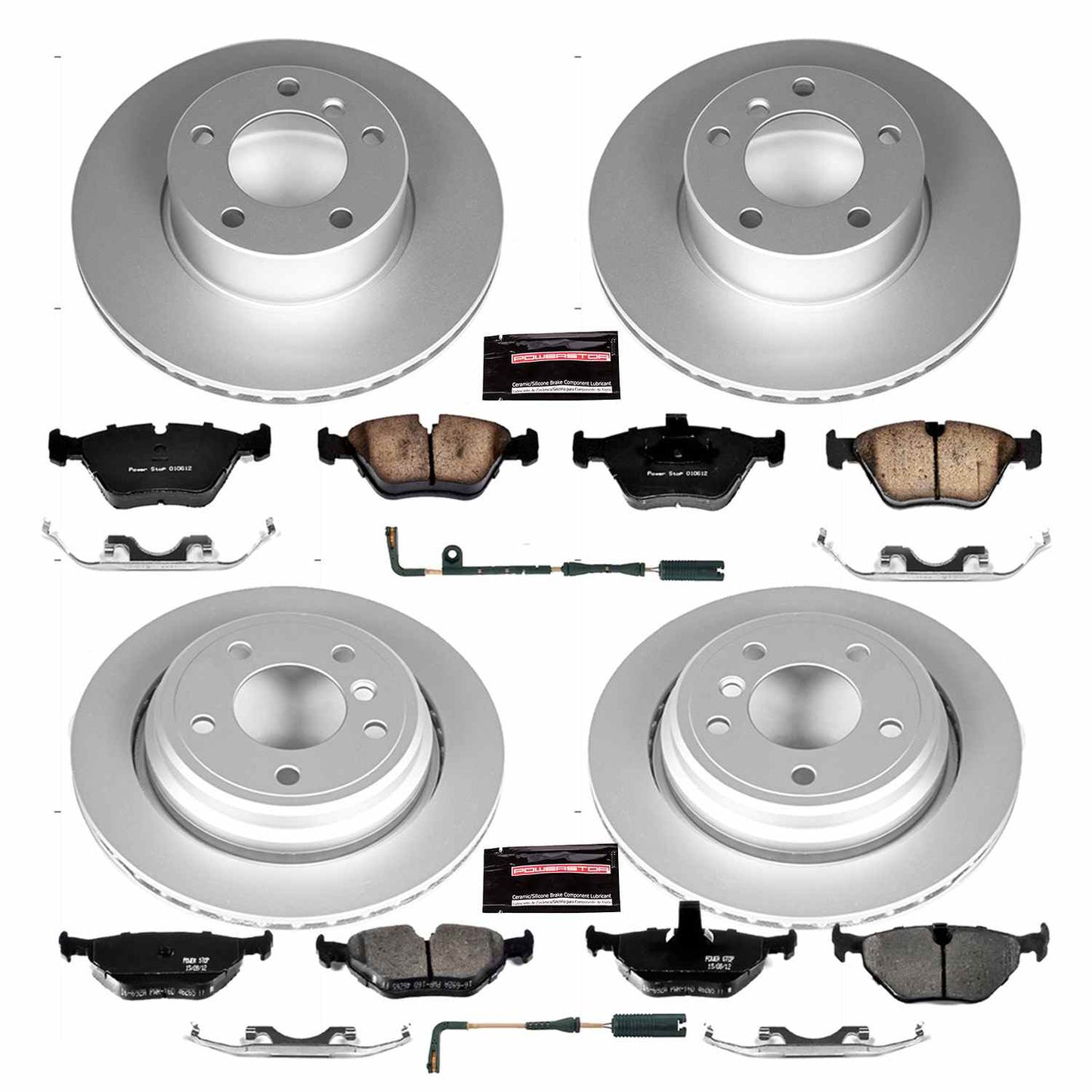 PowerStop Power Stop 01-03 BMW 525i Front & Rear Z23 Evolution Sport Coated Brake Kit CRK2746