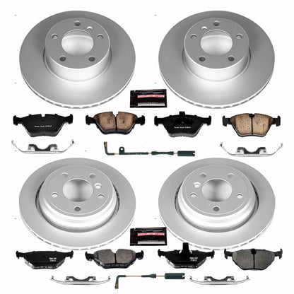 PowerStop Power Stop 01-03 BMW 525i Front & Rear Z23 Evolution Sport Coated Brake Kit CRK2746