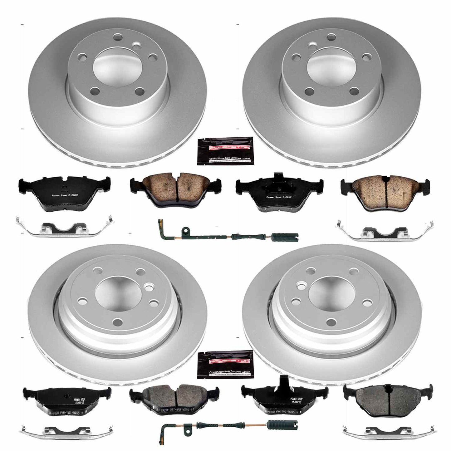 PowerStop Power Stop 01-03 BMW 525i Front & Rear Z23 Evolution Sport Coated Brake Kit CRK2747