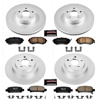 PowerStop Power Stop 04-06 Subaru Baja Front & Rear Z17 Evolution Geomet Coated Brake Kit CRK2748